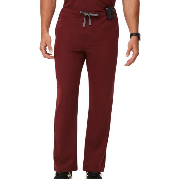 Figs Technical Collection Maroon Red Burgundy Pisco Basic Men's Scrub Pants Sz M - Picture 1 of 12